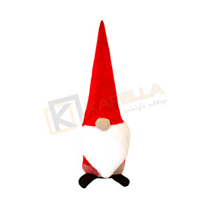 Yilbaşi Noel Baba Kapi Stoperi̇ Kirmizi Ekose
