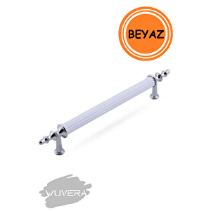 Gündüz Kulp Mobilya Mutfak Dolabı Çekmece Dolap Kulpları Kapak Kulpu Kulbu Beyaz Krom 128 Mm