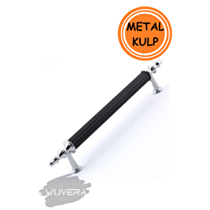 Gündüz Kulp Mobilya Mutfak Dolabı Çekmece Dolap Kulpları Kapak Kulpu Kulbu Siyah Krom 128 Mm