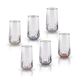 Aryıldız Fiona 6'lı Meşrubat Bardağı Platin 300 Ml