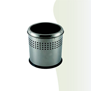 İgk Yapi - Çeli̇k Banyo Açik Deli̇kli̇ Çöp Kovasi 12lt Gri̇ (70-114)