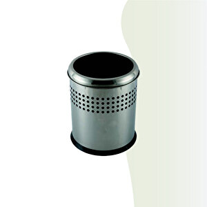 İgk Yapi - Çeli̇k Banyo Açik Deli̇kli̇ Çöp Kovasi 3lt Gri̇ (70-109)