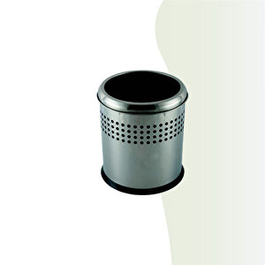 İgk Yapi - Çeli̇k Banyo Açik Deli̇kli̇ Çöp Kovasi 3lt Gri̇ (70-112)