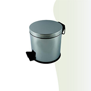 İgk Yapi - Çeli̇k Banyo Pedalli Çöp Kovasi 12lt 430 (70-014)