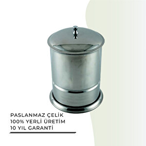 İgk Yapi - Çeli̇k Banyo Ci̇han Çöp Kovasi Krom (70-007)