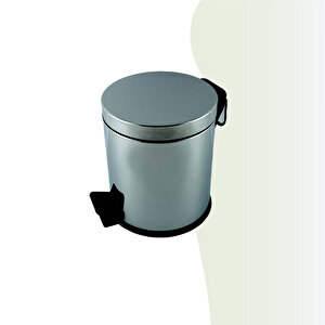 İgk Yapi - Çeli̇k Banyo Pedalli Çöp Kovasi 5lt 430 (70-013)