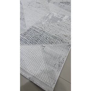 Safyün Halı Kadife Kf437 Gri 200 X 290 200x290 cm