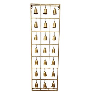 Dekoratif Zilli Metal Duvar Aksesuarı Gold