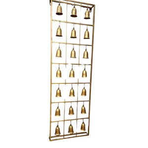 Dekoratif Zilli Metal Duvar Aksesuarı Gold