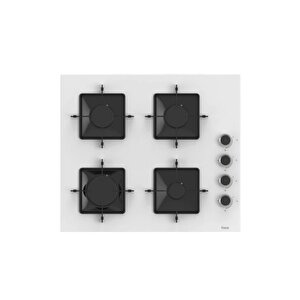 Beyaz Cam Ankastre Set D087 - Ss206 Kare - Xe61cb
