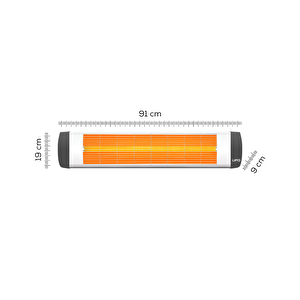 Basic 2300 W Termostatlı Hem Yatay Hem Dikey Isıtıcı