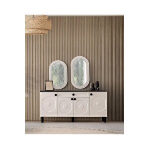 Ücretsiz Montaj-%100 Mdf-aytaşı-bohem Eliza Aynalı Konsol