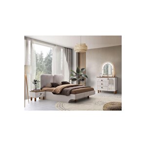 %100 Mdf-aytaşı-bohem Saliva Aynalı Şifonyer-makyaj Masası