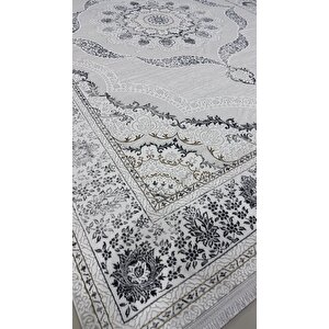 Safyün Halı Kadife Kf501 Gri 200 X 290 200x290 cm