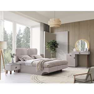 Ücretsiz Montaj-%100 Mdf-aytaşı-bohem Necat Yatak Odası Takımı-bazasız