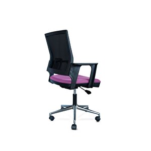 Krom Ayaklı Fileli Sekreter Koltuğu,öğrenci Çalışma Koltuğu,çalışma Masası Koltuğu,ofis Sandalyesi Pembe