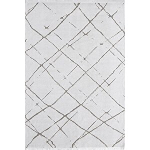 Dekorenti Terrace 8207 Beyaz Halı 80x150 cm