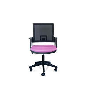 Fileli Sandalye Koltuk Oyuncu Öğrenci Ders Çalışma Sandalyesi Dönerli Sandalye Ofis Büro Koltuğu Pembe