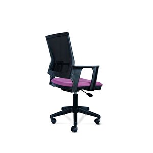 Fileli Sandalye Koltuk Oyuncu Öğrenci Ders Çalışma Sandalyesi Dönerli Sandalye Ofis Büro Koltuğu Pembe