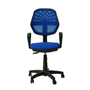 Fileli Sekreter Koltuğu Çalışma Koltuğu Oyuncu Koltuğu Ofis Koltuğu Mavi