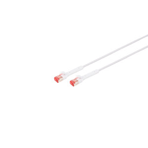 Cat6a U/ftp 90° Bükülebilir Kablo 1 Metre, Beyaz Beyaz