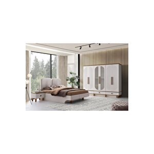 Ücretsiz Montaj-%100 Mdf-aytaşı-bohem Zerda Yatak Odası Takımı-bazasız