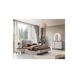 Ücretsiz Montaj-%100 Mdf-aytaşı-bohem Zerda Yatak Odası Takımı-bazasız