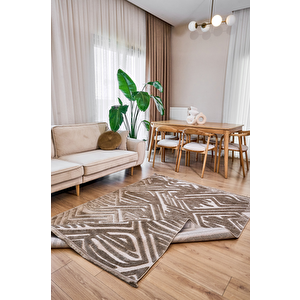 Apex Orion 4222 Bej Makine Halısı 160x230 cm