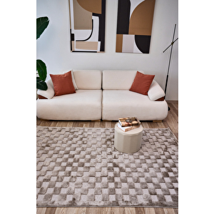 Apex Orion 4212 Bej Makine Halısı 160x230 cm