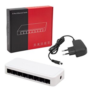 8 Port 10/100 Mbps Yönetilemez Switch Pm-14054