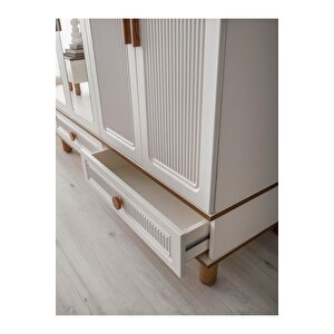 %100 Mdf-aytaşı-bohem Mahlas Yatak Odası Takımı-bazasız