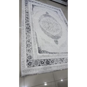Safyün Halı Kadife Kf504 Gri 200 X 290 200x290 cm
