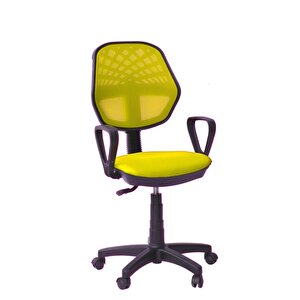 Sarı Fileli Koltuğu Ofis Koltuğu Büro Koltuğu Çalışan Koltuğu Ofis Eleman Koltuğu Sarı