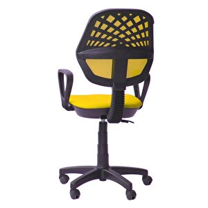 Sarı Fileli Koltuğu Ofis Koltuğu Büro Koltuğu Çalışan Koltuğu Ofis Eleman Koltuğu Sarı