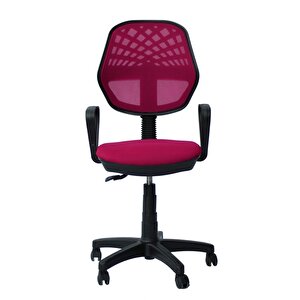 Pembe Fileli Sekreter Koltuğu,ofis Koltuğu,büro Koltuğu,çalışan Koltuğu,ofis Eleman Koltuğu Pembe