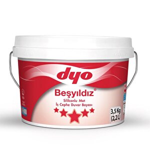 Dyo Beşyıldız Silikonlu Mat İç Cephe Boyası 3.5 Kg Tülden