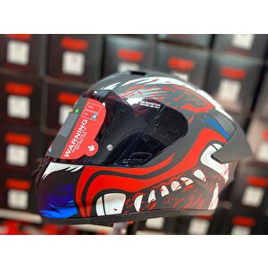 Smk Stellar Animal (ece22.06) Mavi Kapalı Kask