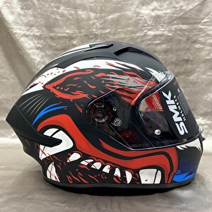Smk Stellar Animal (ece22.06) Mavi Kapalı Kask