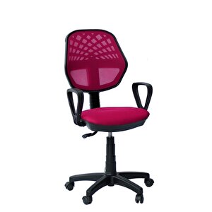 Pembe Fileli Ofis Sandalyesi,bilgisayar Sandalyesi,çalışma Sandalyesi,döner Sandalye