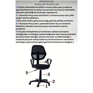 Fileli Oyuncu Koltuğu, Ofis Sandalyesi, Öğrenci Ve Öğretmen Koltuğu, Bilgisayar Sandalyesi