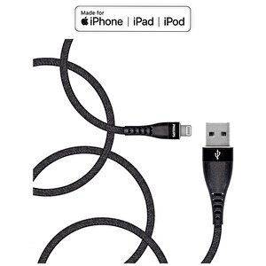 Philips Apple Mfi Lisanslı İphone 6s Plus Usba To Lightning 1.2metre Hızlı Data Ve Şarj Kablosu Siyah