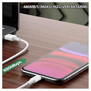Npo Utc02 60w 20cm Tpe Usb To Type-c Hızlı Şarj Ve Data Kablosu