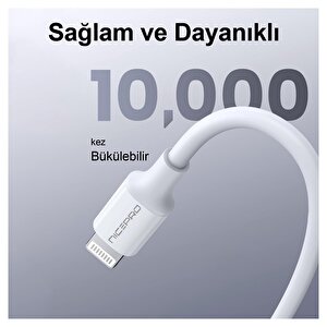 Npo Utl02 60w 20cm Tpe Usb To Lightning Hızlı Şarj Ve Data Kablosu