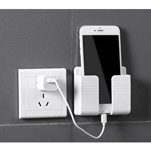 Telefon Ve Kumanda Standı Plastik Krem Renk