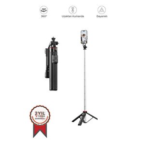 Torima C13 Siyah Çok Amaçlı Taşınabilir Tripod Kumandalı Selfie Çubuğu