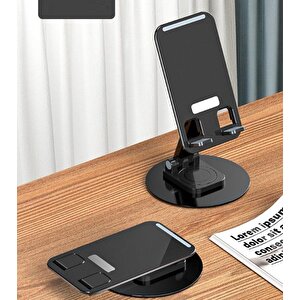 Katlanabilir Telefon Tutucu Stand Yuvarlak Tabanlı Cm-074