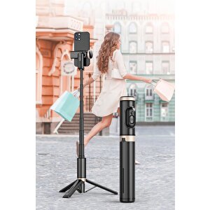 Torima Q12 Çok Amaçlı Tripod Kumandalı Selfie Çubuğu Siyah