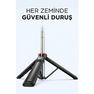 Torima Q12 Çok Amaçlı Tripod Kumandalı Selfie Çubuğu Siyah