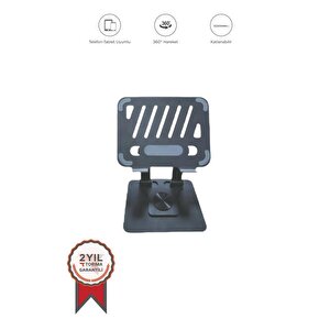 Torima Jx-045 Siyah Katlanabilir  Masaüstü Telefon Ve Tablet Standı Tablet / Telefon Tutucu