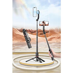Torima L20 Çok Amaçlı Tripod Kumandalı Selfie Çubuğu Siyah